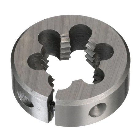 Round Die, Adjustable, Series DWT, Metric, M22x2 Thread, 2 OD Die, Right Hand Thread, HSS, Bright